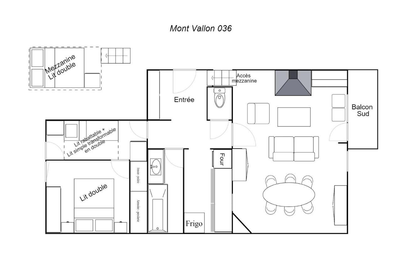 Residence Mont Vallon メリベル エクステリア 写真